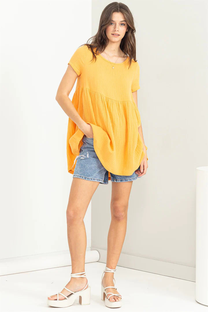 Fall For Me Short Sleeve Mini Dress