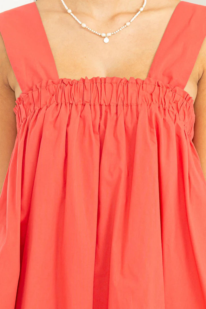 Into You Sleeveless Ruffled Mini Dress