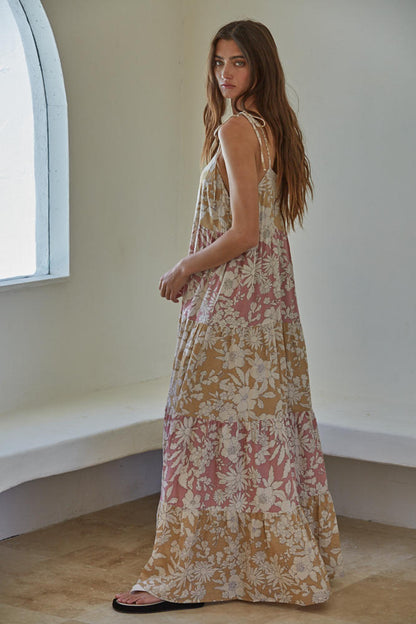 Golden Hour Floral Maxi Dress