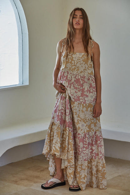 Golden Hour Floral Maxi Dress