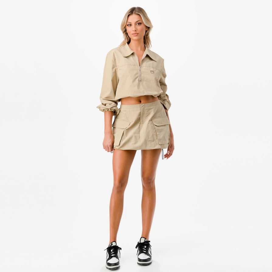 Utility Y2K Cargo Mini Skirt