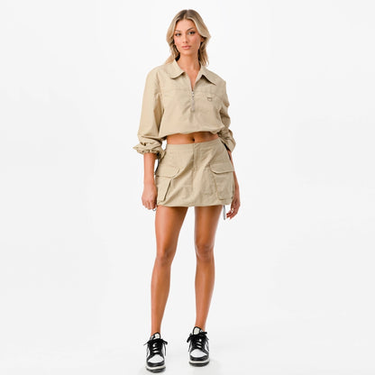 Utility Y2K Cargo Mini Skirt