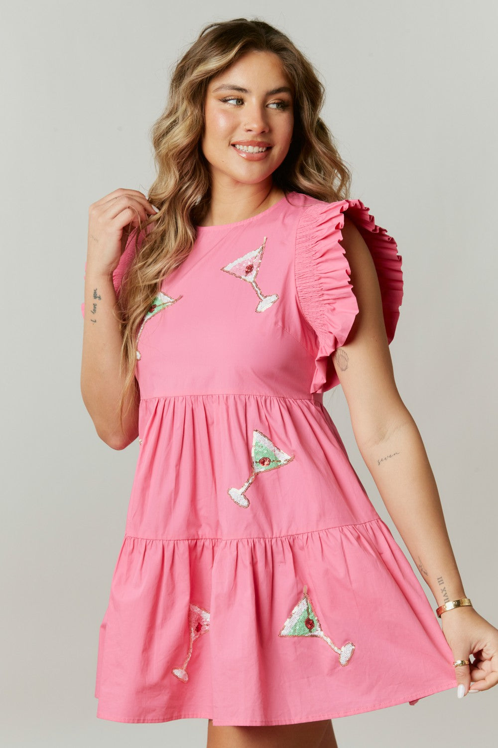 Martini Patch Mini Dress